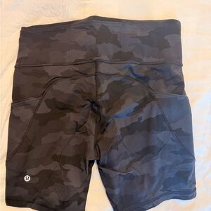 lululemon athletica Dark Camo Bike Shorts